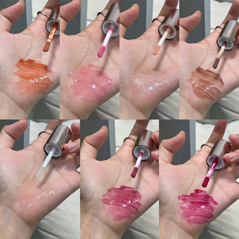 Glossy glitter lip gloss