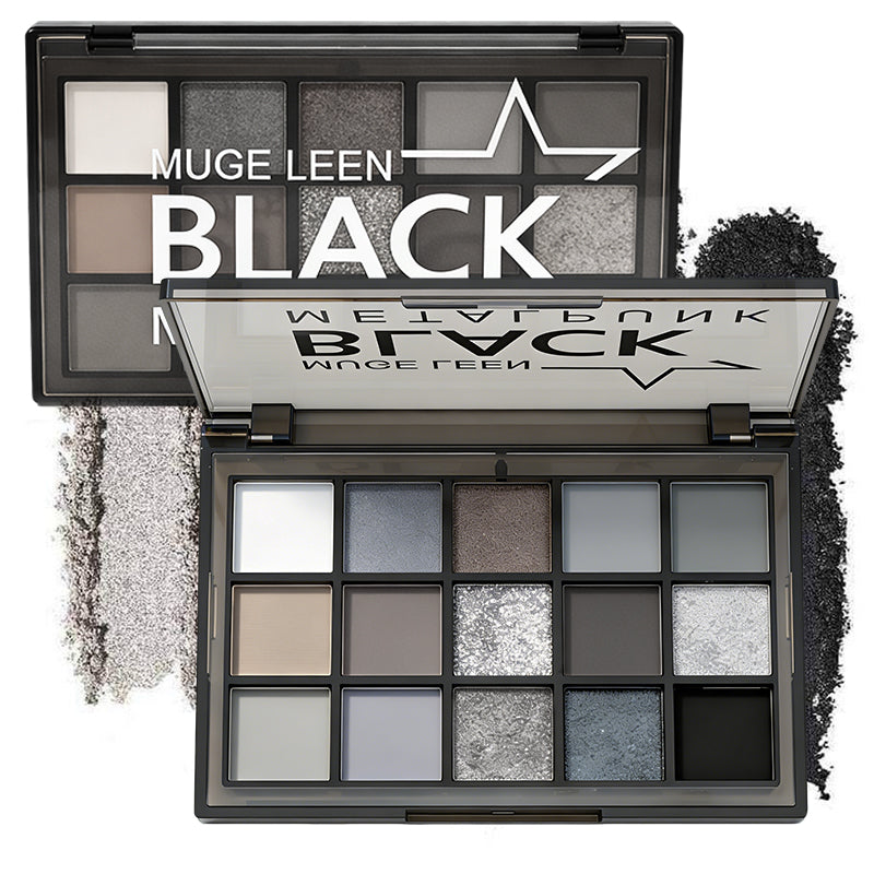 Dark Knight 15-Color Glitter Eyeshadow Palette