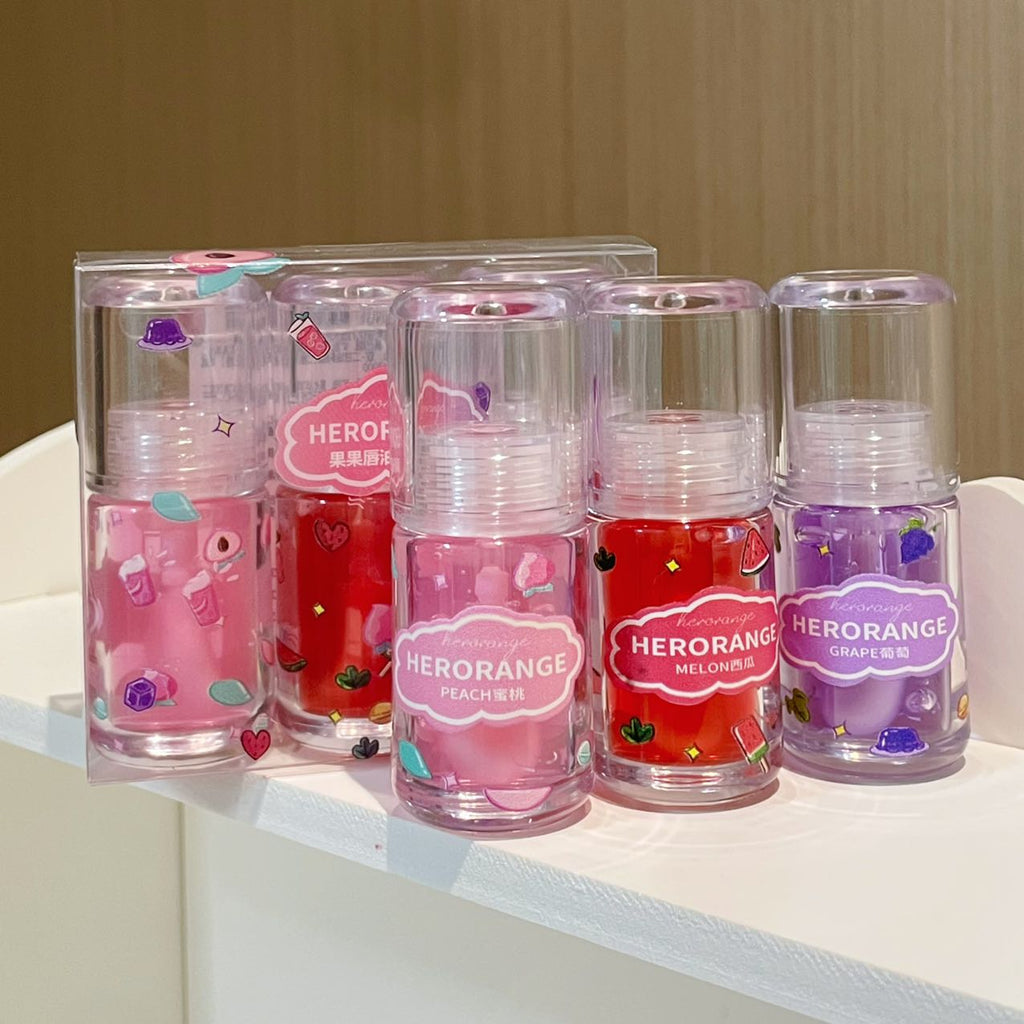 Three flavors of lip gloss