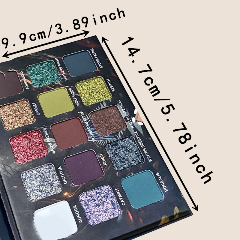 15-color dark eyeshadow palette