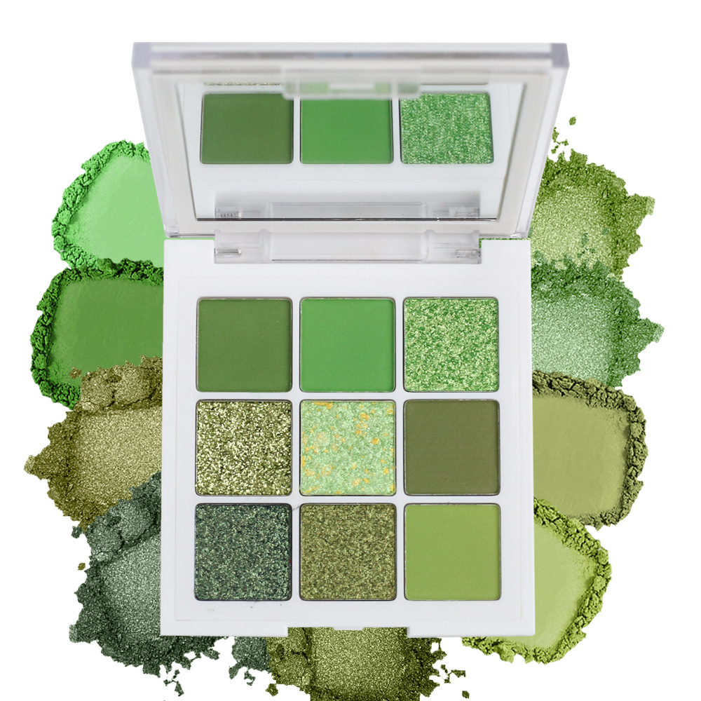 Mint Green Glitter 9-Color Eyeshadow