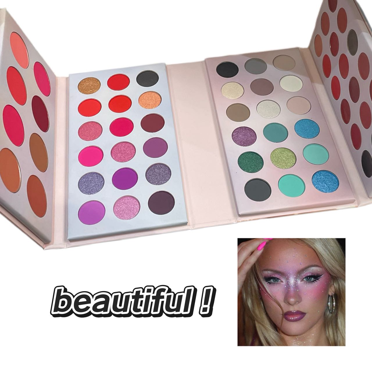 62-color all-in-one facial makeup set