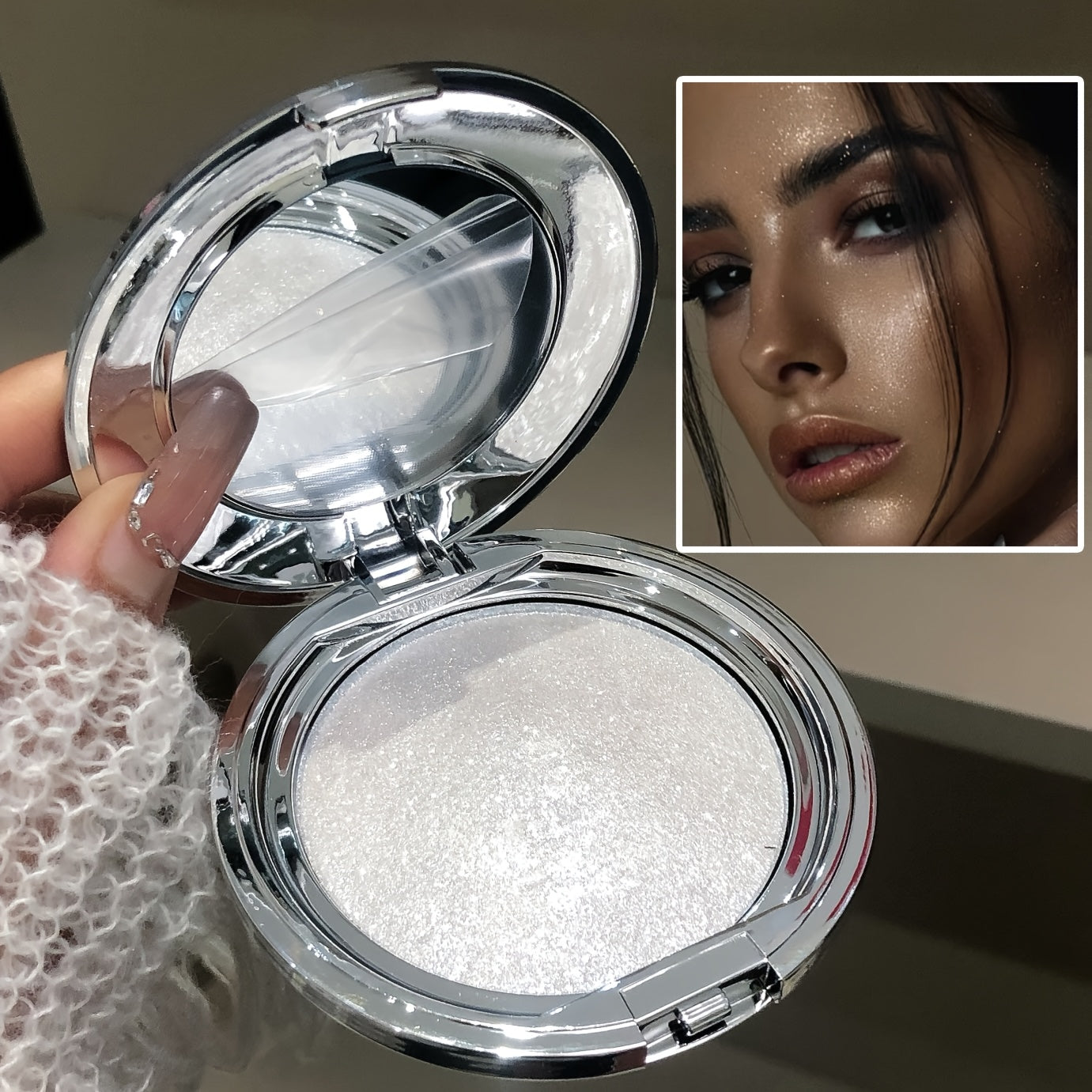Single-color highlighter powder