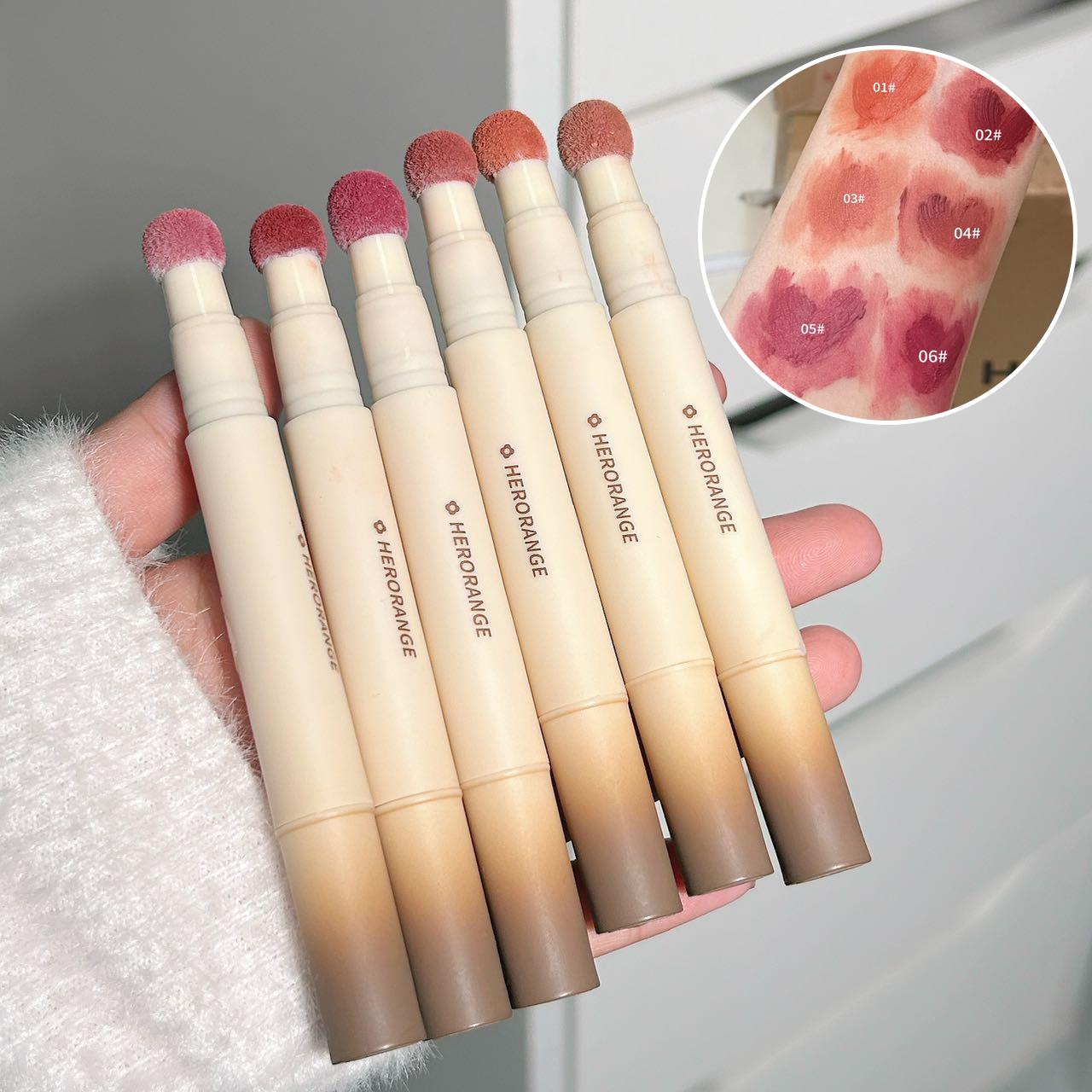 Six-piece matte lip gloss set