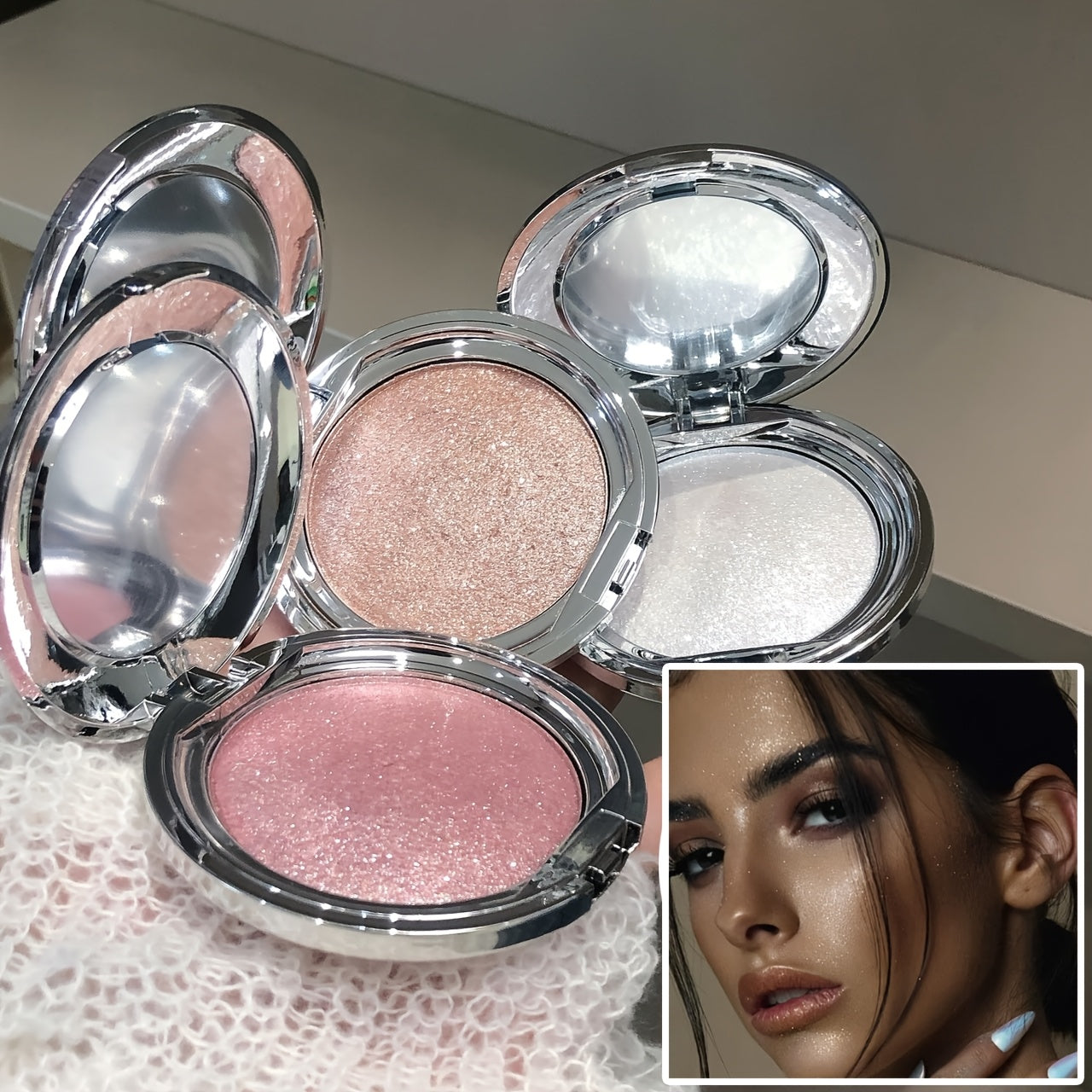 Single-color highlighter powder