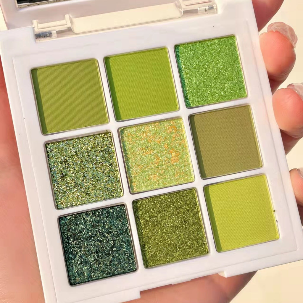 Mint Green Glitter 9-Color Eyeshadow