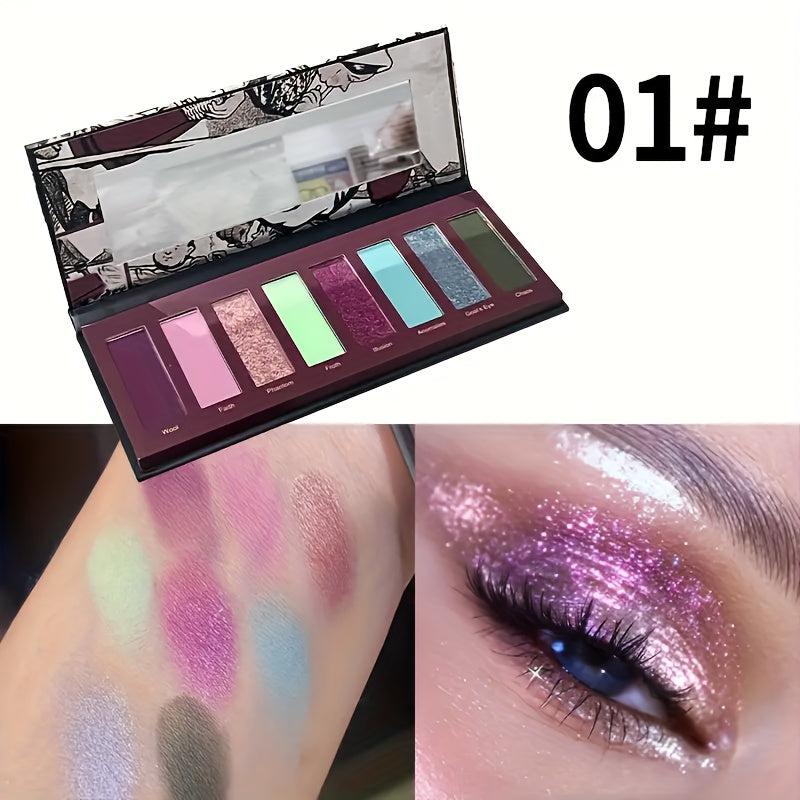 Retro piano keyboard eyeshadow