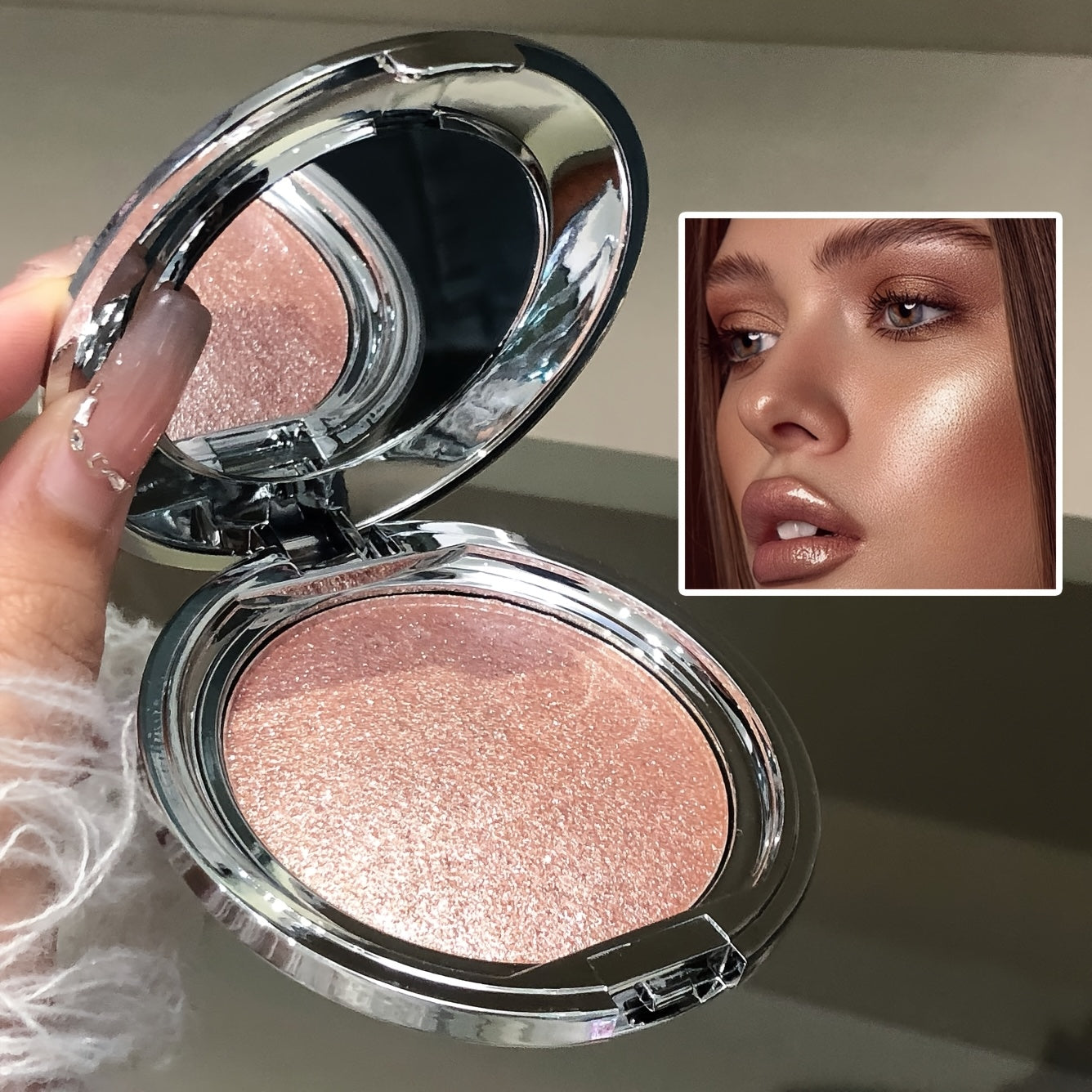 Single-color highlighter powder