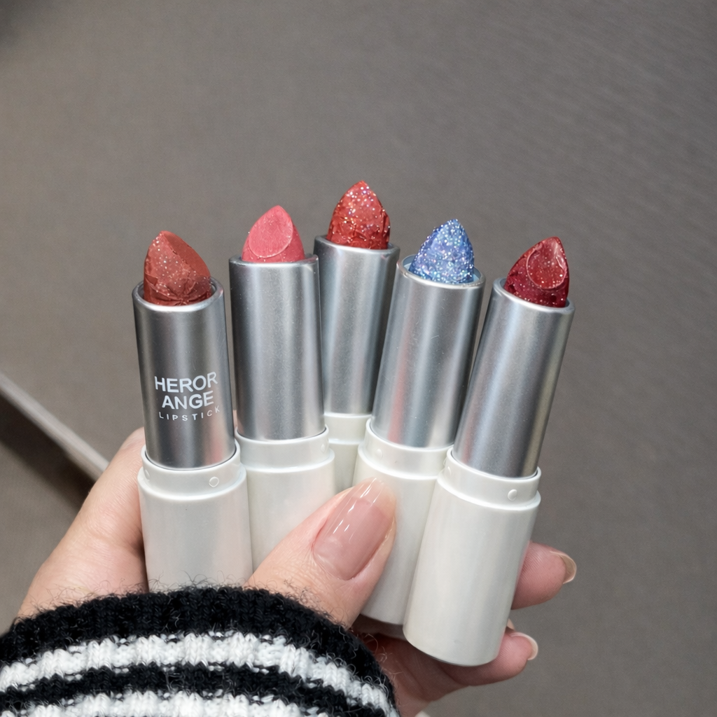 Glitter lipstick lip balm